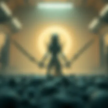 A surreal moment capturing the film's thematic essence