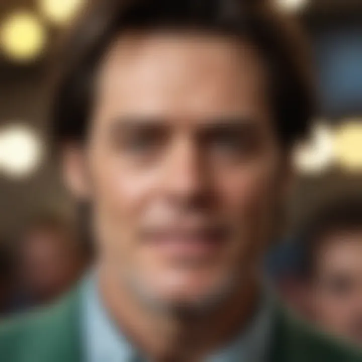 An abstract representation of Jim Carrey's emotional depth in film