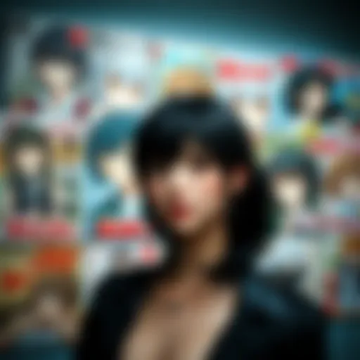 A collage of various adult manga covers showcasing diverse artistic styles