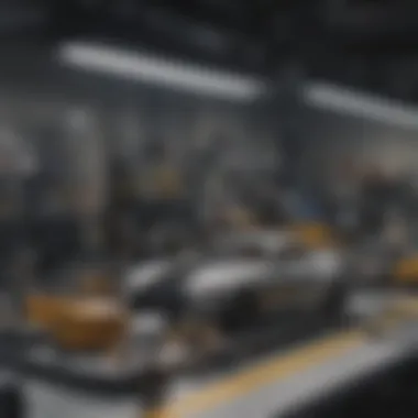 Assembling Process Insight Visual representation of the assembly process of an Amazon garage kit