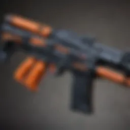 Detailed view of the Amazon Nerf Longstrike showcasing its sleek design