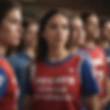 Unity in Diversity: Fans in America Chavez Shirts A diverse group of fans proudly wearing America Chavez shirts.