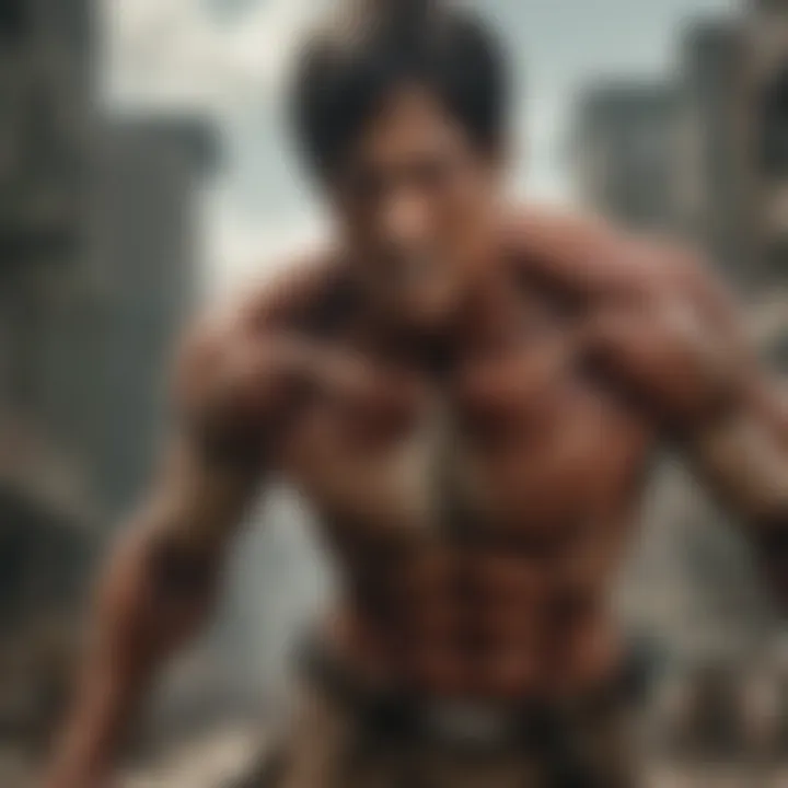 A screenshot of Attack on Titan streaming on Hulu