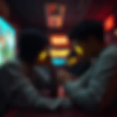 Artistic Representation of Game Tension Conceptual artwork depicting the tension of the games in Squid Game