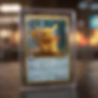 Graded Pokémon Card with Certification Close-up of a graded Pokémon card with certification