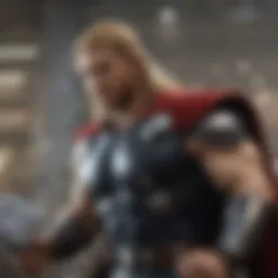 An array of Thor comic books showcasing various cover designs