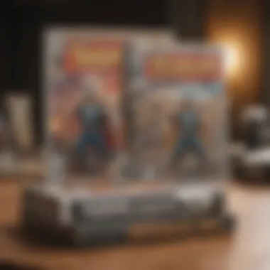 A vintage Thor comic book displayed next to a modern edition, highlighting rarity
