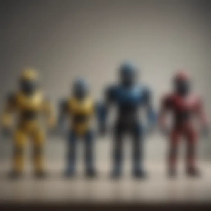 Vintage Beetleborgs toys illustrating the evolution of their designs over the years