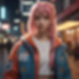 Vibrant collection of anime-themed clothing showcasing diverse styles