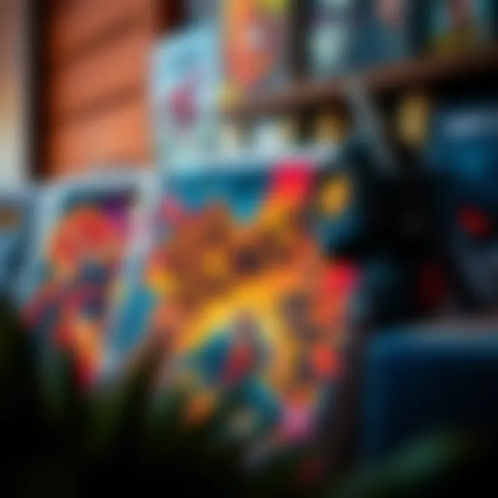 Vibrant Artwork in Graphic Novels A captivating graphic novel cover featuring vibrant artwork