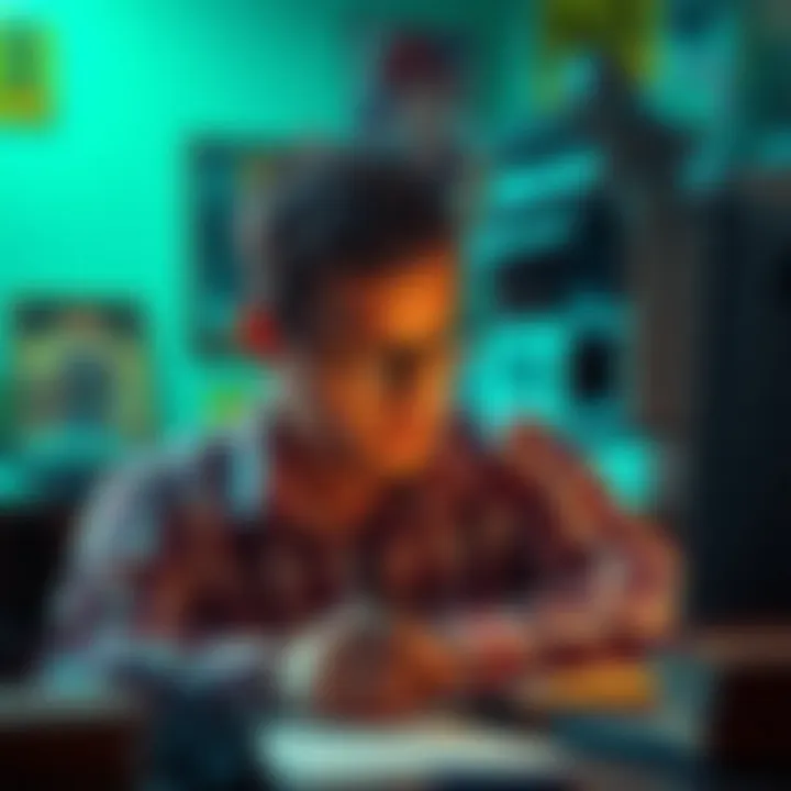 Influential Graphic Novel Creator An artistic representation of a renowned graphic novel creator at work