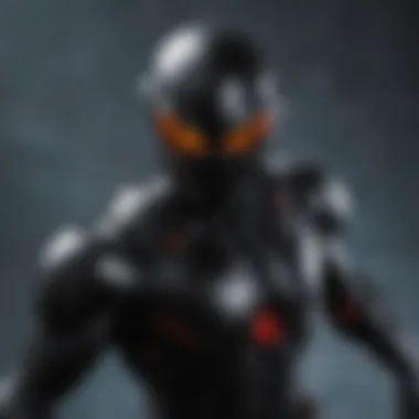 Black Manta action figure with interchangeable accessories