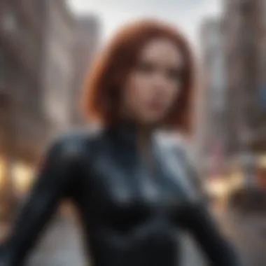 Black Widow displaying her exceptional combat skills