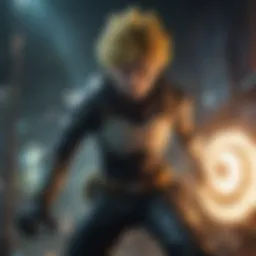 A dramatic scene from Boku no Hero Academia: World Heroes Mission highlighting the protagonists in action.