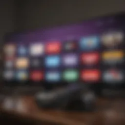 Roku interface showcasing various cable TV apps