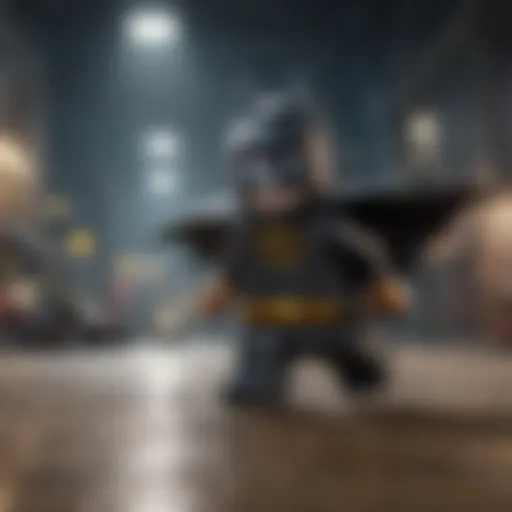 Lego Batman in action scene