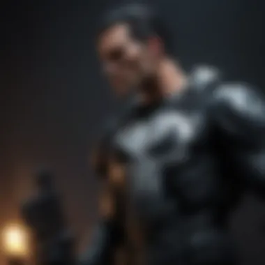 A collection of various Punisher action figures from Hot Toys