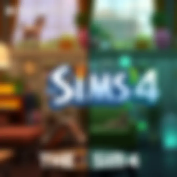 Visual Evolution: Graphics in The Sims Series A graphical comparison showcasing the visual evolution between The Sims 3 and The Sims 4