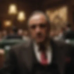 The iconic opening scene of The Godfather