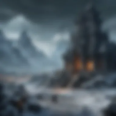 Epic Realms: Wrath of the Lich King Illustration showcasing the iconic landscapes of Wrath of the Lich King