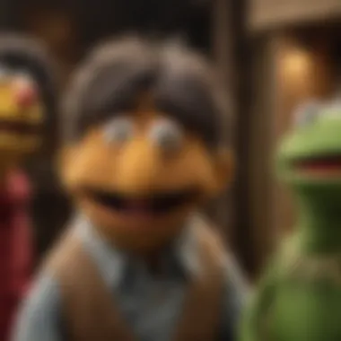 A close-up of iconic Sesame Street puppets emphasizing their cultural significance