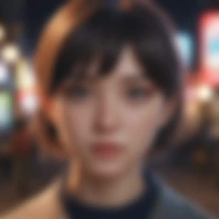 A thought-provoking scene from a psychological thriller anime emphasizing complex narratives.
