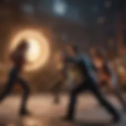 The Defenders team in action showcasing their powers