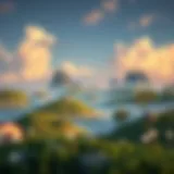 A mesmerizing landscape from a Studio Ghibli film