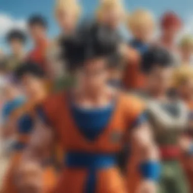 The Diverse Characters of Dragon Ball Heroes A collage of various characters from 'Dragon Ball Heroes', illustrating the diverse cast.