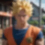 Artistic representation of the Dragon Ball Super movie's key characters