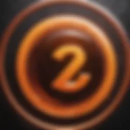 Abstract representation of 'Dragon Ball Z Abridged' logo on a futuristic screen