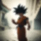 Goku in his iconic pose