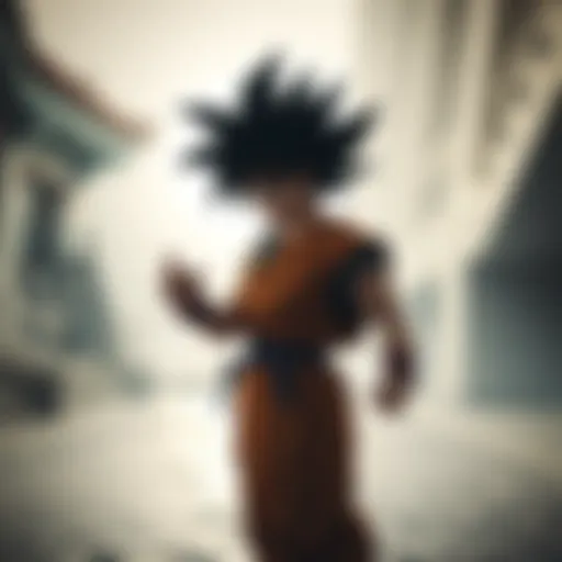 Goku in his iconic pose