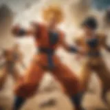 Dragon Ball Z Kai characters in intense battle