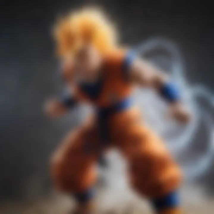 Dragon Ball Z Kai protagonist unleashing powerful energy