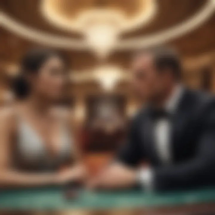 Chance and luck dynamics in Casino Royale Game