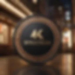 Elegant streaming service logo with a modern touch