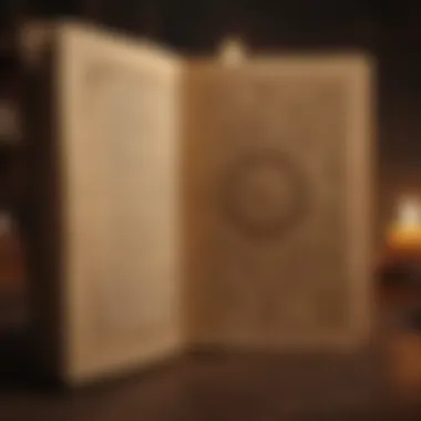 Enchanted book with glowing pages