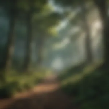 Enchanting Forest Setting Enchanting Forest Setting in Ghibli Films