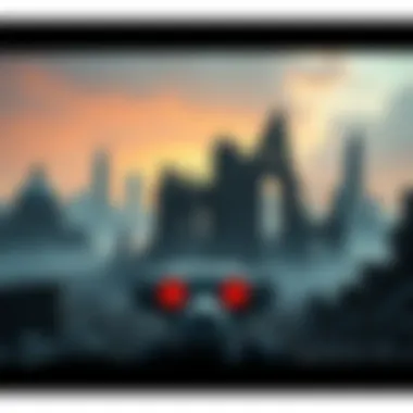 A futuristic city in ruins symbolizing societal collapse