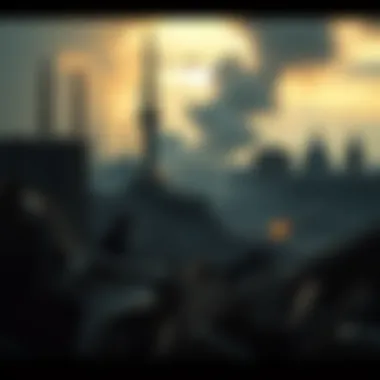 A representation of hope amidst destruction in an end of the world narrative