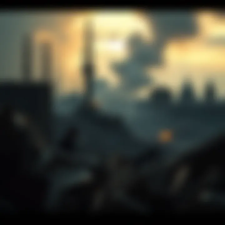 A representation of hope amidst destruction in an end of the world narrative