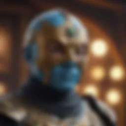 Enigmatic Masked Character