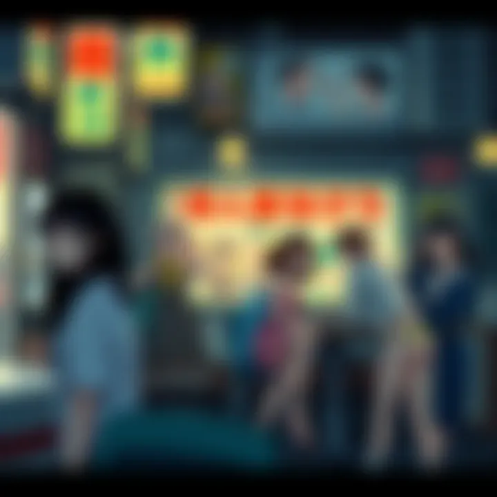 The Evolution of Adult Manga An illustration featuring the evolution of adult manga through different decades