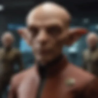 Artistic rendering of the Ferengi and their unique economic practices.