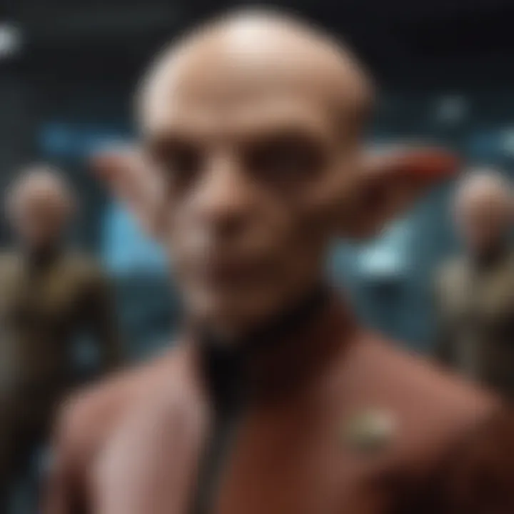 Artistic rendering of the Ferengi and their unique economic practices.