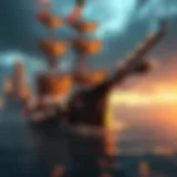 The Unique Design of the Xebec Ship in One Piece Detailed illustration of the Xebec ship showcasing its unique design and features