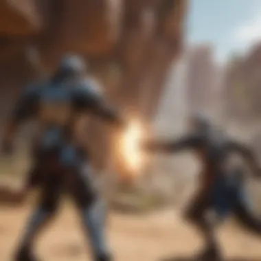 Dynamic Gameplay Mechanics An action-packed gameplay scene illustrating dynamic combat mechanics in a popular MMORPG.