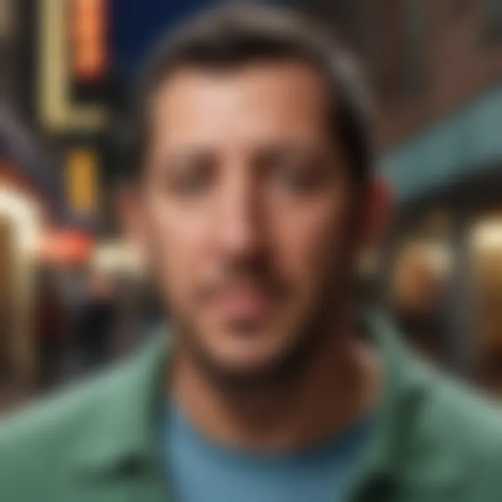 A representation of themes prevalent in Adam Sandler's movies