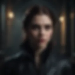 A dark and atmospheric setting showcasing the eerie world of the vampire series.